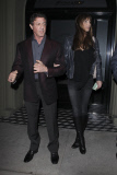 Hollywood hard men Bruce Willis and Sylvester Stallone enjoy dinner with their wives