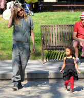 Heidi Klum Takes Her Kids To A Park In Beverly Hills
