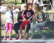 Heidi Klum Takes Her Kids To A Park In Beverly Hills