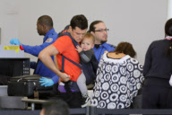 Orlando Bloom and Flynn catch a flight out of LAX