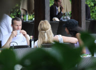 Naomi Campbell and Russian billionaire boyfriend Vladimir Doronin enjoy the lunch in Miami.