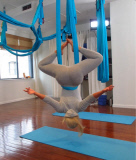 Coco Austin tweets "Here's some split action for ya!Aerial yoga is so my sport cuz u can twist & bend every which way..To see more u gotta watch"