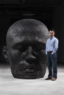 Bicycle chain sculptures by artist Seo Young Deok, South Korea - Feb 2012