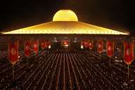  Buddhists Celebrate Makha Bucha Festival