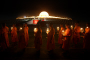  Buddhists Celebrate Makha Bucha Festival