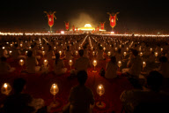  Buddhists Celebrate Makha Bucha Festival