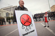 Proteste gegen den Sparkurs der griechischen Regierung in Athen