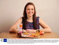 17-year-old Stacey Irvine who has eaten nothing but McDonalds chicken nuggets since she was two, Birmingham, Britain - 24 Jan 2012