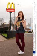 17-year-old Stacey Irvine who has eaten nothing but McDonalds chicken nuggets since she was two, Birmingham, Britain - 24 Jan 2012