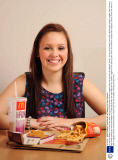 17-year-old Stacey Irvine who has eaten nothing but McDonalds chicken nuggets since she was two, Birmingham, Britain - 24 Jan 2012