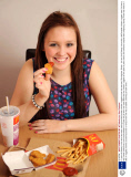 17-year-old Stacey Irvine who has eaten nothing but McDonalds chicken nuggets since she was two, Birmingham, Britain - 24 Jan 2012