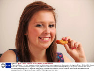 17-year-old Stacey Irvine who has eaten nothing but McDonalds chicken nuggets since she was two, Birmingham, Britain - 24 Jan 2012