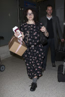 Helena Bonham Carter arrives at LAX airport