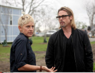 LA: BRAD PITT AND ELLEN DEGENERES IN NEW ORLEANS