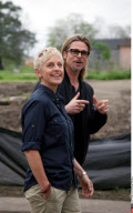 LA: BRAD PITT AND ELLEN DEGENERES IN NEW ORLEANS