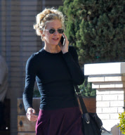 Meg Ryan Shops And Talks At Barneys