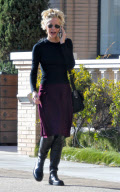 Meg Ryan Shops And Talks At Barneys