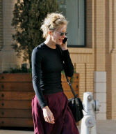 Meg Ryan Shops And Talks At Barneys