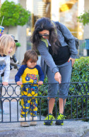 Kourtney Kardashian Brings Mason to the Movies