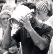 Prince Of Wales - Polo - August 1987 Prince Charles Drinks Champagne From Cowdray Challenge Cup Prince Charles Had To Swallow Hard Yesterday - Before Celebrating A Polo Victory With Champagne. Both He And Princess Diana Have Almost Given Up Alcohol P