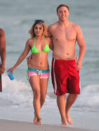 Vanessa, Ashley And Selena Filming 'Spring Breakers' On The Beach