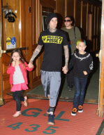 Exclusive: Travis Barker Takes His Kids To The Doctor's Office