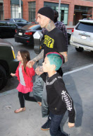Exclusive: Travis Barker Takes His Kids To The Doctor's Office