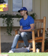EXCLUSIVE -Shia LaBeouf smoking and working on his craft