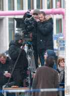 TIL SCHWEIGER - DREHARBEITEN SCHUTZENGEL POTSDAMER PLATZ