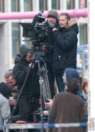 TIL SCHWEIGER - DREHARBEITEN SCHUTZENGEL POTSDAMER PLATZ