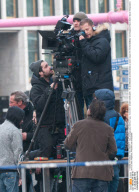 TIL SCHWEIGER - DREHARBEITEN SCHUTZENGEL POTSDAMER PLATZ