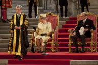 Queen Elizabeth II addresses both Houses of Parliament to mark her Diamond Jubilee, Westminster Hall, London, Britain - 20 Mar 2012
