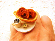 SouZouCreations miniature food rings, Japan - 21 Mar 2012