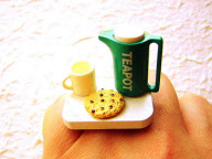 SouZouCreations miniature food rings, Japan - 21 Mar 2012