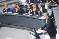 Vereidigung von Joachim Gauck als neuen Bundespräsidenten im Bundestag in Berlin