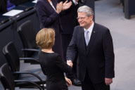 Vereidigung von Joachim Gauck als neuen Bundespräsidenten im Bundestag in Berlin