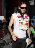 Russell Brand gets leid at Roger Room