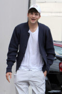 *EXCLUSIVE* Ashton Kutcher gets in a early visit to Kabbalah