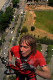 Alain Robert Climbs the Bakrie Tower in Jakarta, Indonesia - 25 Mar 2012