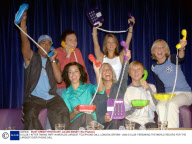 S CLUB 7 AFTER TAKING PART IN WORLDS LARGEST TELEPHONE CALL, LONDON, BRITAIN - 2000