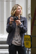 Ali Larter gets to work on her new TV Movie "The Asset"