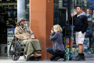 Ali Larter gets to work on her new TV Movie "The Asset"