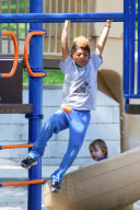 Heidi Klum fun day with the kids