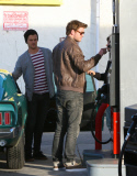 Liam Hemsworth Fuels Up his Mustang