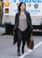 Exclusive: Lucy Liu Films With Jonny Lee Miller