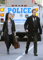 Exclusive: Lucy Liu Films With Jonny Lee Miller