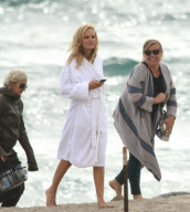 Malin Akerman Braves a Chilly Photo Shoot on the Beach in Malibu