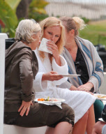 Malin Akerman Braves a Chilly Photo Shoot on the Beach in Malibu