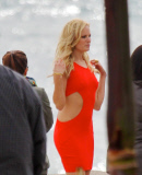 Malin Akerman Braves a Chilly Photo Shoot on the Beach in Malibu