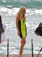 Malin Akerman Braves a Chilly Photo Shoot on the Beach in Malibu
